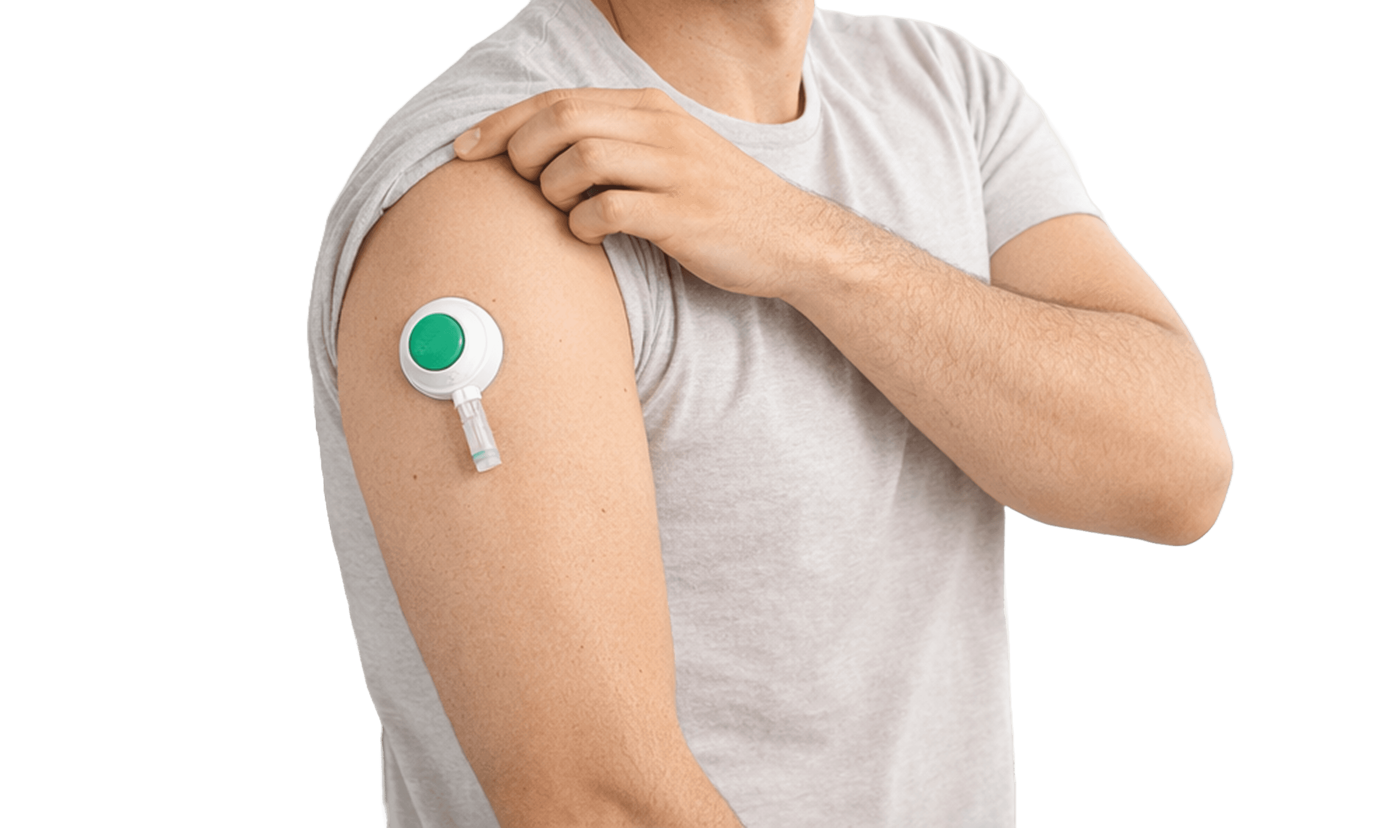 At-home blood draw device on a forearm